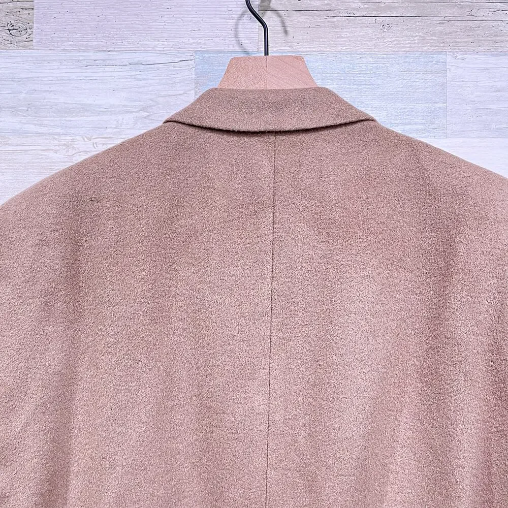 LRL Ralph Lauren Flannel Sport Coat Tan Brown Silk Wool Cashmere Mens 48R